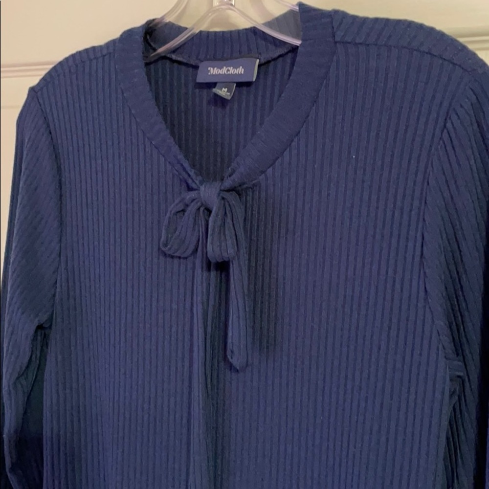 ModCloth Bow Collar Top